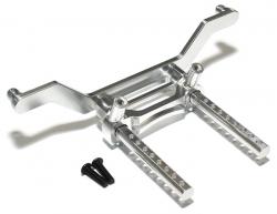 ECX Ruckus Aluminum Front Body Mount Set for 1/10 Torment 2WD- 1 Pc Silver by Boom Racing