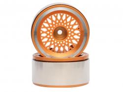 Miscellaneous All EVO™ 1.9 High Mass Beadlock Aluminum Wheels Orange Color (2/Set) by Team Raffee Co.