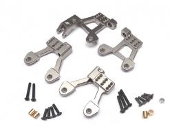 Axial SCX10 II Aluminum Shock Towers 1 Set Front & Rear Gun Metal by Boom Racing