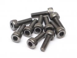 Miscellaneous All M2.5x8mm Socket Cap Screw 12.9 Grade Nickel Plated Screws (10) by Boom Racing