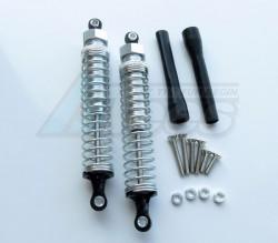 GPM Racing Miscellaneous All 105MM Aluminum Adjustable Shocks 1PR for Competition Silver (Silver Springs)