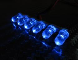Miscellaneous All Super Bright Long 6 LED Light Taillight Set Blue by Boom Racing