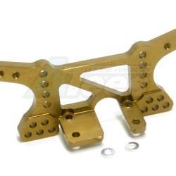 Tamiya DF-03 Aluminum Front Shock Tower With Collars - 1 Pc Set Golden Black by GPM Racing